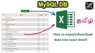 How to fetch data from mysql database and export into excel sheet in php tamil | export data into xl