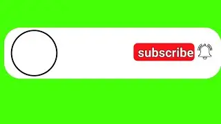 YouTube subscribe button animation green screen