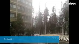 29th April and it is snowing in Finland!