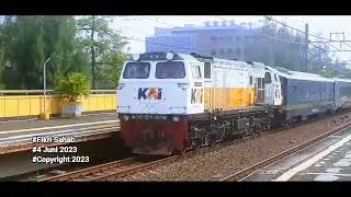 Lokomotif CC 206 13 53 KA Argo Parahyangan melintas langsung Stasiun Gondangdia