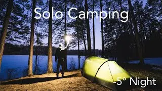 Early spring solo camping | Relaxing nature sounds
