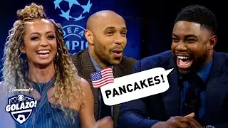Micah Richards shows off his HILARIOUS American accent 🇺🇸 | UCL on CBS Sports