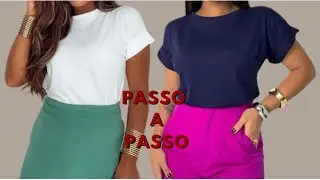 Blusa Manga Japonesa, Fácil - Passo a Passo Corte e Costura