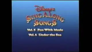 1991 Disney Sing Along Songs Promo Backwards
