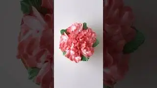 January birth month flower: Carnation  #cupcake #flowercupcake #buttercreamflowers #carnation