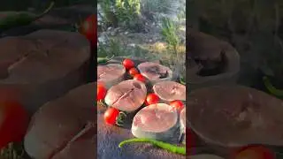 Doğal Taş Ocakta Tombik Balığı 🐟| Cooking Bonito Fish on The Rock