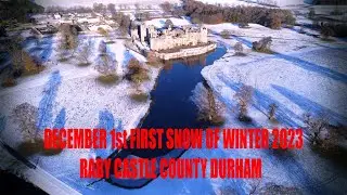 First Winter Snow Raby Castle December 2023