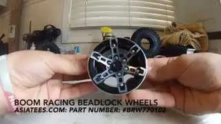 AsiaTees Parts! New Boom Racing Beadlocks and Maxxis Trepador Tires