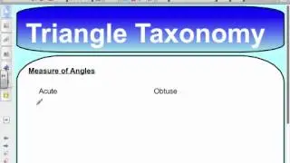 Classifying Triangles
