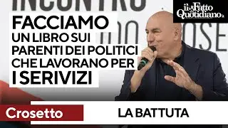 La battuta di Crosetto: "Facciamo il libro sulle mogli di politici che lavorano nei servizi segreti"