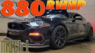 2021 Mach 1 Mustang 880 RWHP (Whipple Supercharger Dyno) Manual on E85 at Brenspeed
