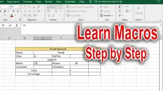 Learn Macros Step by Step | Excel Tutorial Part 7/50