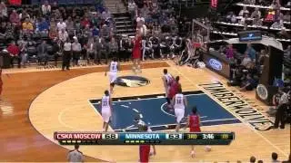 Milos Teodosic 26 points 9 assists vs Minnesota T'Wolves full highlights NBA preseason 10/07/2013