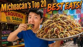 Top 20 BEST TACOS & LOCAL EATS in Michoacán Mexico (Ultimate Food Tour)