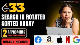 Search in Rotated Sorted Array | Leetcode 33 | Binary Search | FAANG | Linear Search