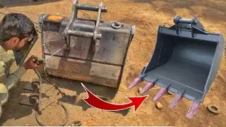 How Expert Welder Build a Heavy -Duty Excavator Bucket From High Strength iron Sheets