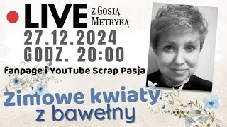 Zimowe kwiaty z bawełny