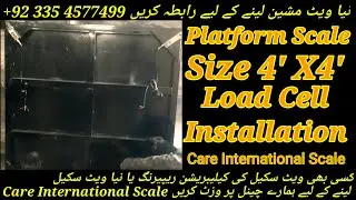 4 Feet X 4 Feet Platform Scale Weight Scale Capacity 1000 kg Load Cell Installation by Care Scale