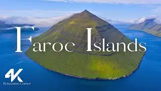 Faroe Islands 4K - Aerial Scenic Relaxation Film with Healing Music