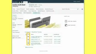 The LSBU ESBE SharePoint Portal