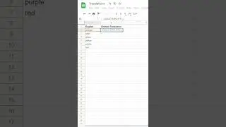 Translate text in Google Sheets with the GOOGLETRANSLATE function