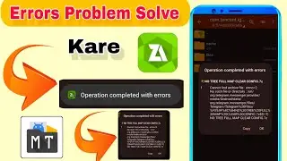 Zarchiver Operation With Error Problem Solve Android version 14 Me Config File Kaise lagaye#trending