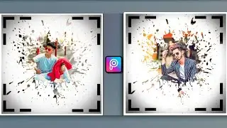 Cartoon Portrait Splash Effect Photo Editing|PicsArt Splash Effect New Tricks Photo Editing|Picsart