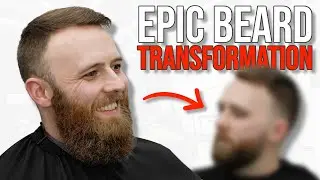 EPIC Transformation 👀 Faded Beard Shape Up and Razor Work