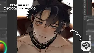 【Illustration Making】Drawing WRIOTHESLEY - Genshin Impact | Clip Studio Paint