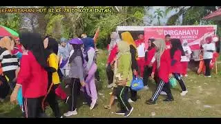 KEMERIAHAN HUT RI KE 78 || GERAK JALAN SANTAI DI DESA KOTA INTAN