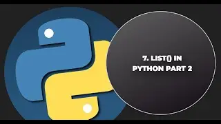 7. List in python part 2 hindi