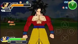 Goku SSJ 4 & Vegeta vs Broly & Demon King Dabura