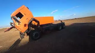 Part 3 of the Kamaz grain truck assembly