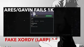 Ares aka Fake Xordy Larp slumps on a 1k check to Xordy (DISCORD PACKING)