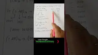 Hexa Decimal into Binary