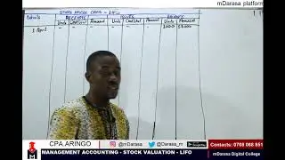 CPA KASNEB MANAGEMENT ACCOUNTING SECTION 2 - LIFO METHOD