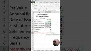 How to Calculate monthly interest of loan in excel | #share #exceltips #share #exceltricks
