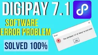 the attribute ci of skye is not valid solution | Digipay login problem solution | digipay 7.1