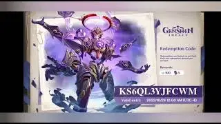 Genshin Impact V.3.2. Stream Redeem Codes