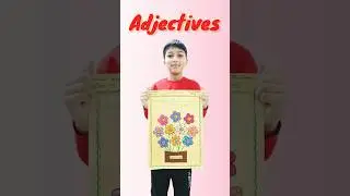 How to Make Adjectives Poster #adjectives#adjectivesproject #englishgrammarprojects #shorts#ytshorts