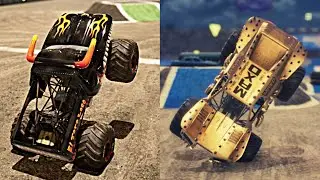DEMOLITION CREW MONSTER TRUCKS BEST Freestyle Moments from Monster Jam: Steel Titans 2
