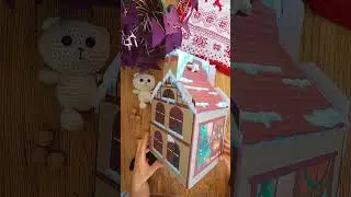 Обзор наших новогодних домиков размером 200*200*200 мм.