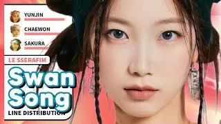 [Updated] LE SSERAFIM - Swan Song (Line Distribution)