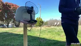 Black Mainstays Desk Fan Destruction (Full)