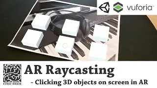 Touch screen, clicking objects on screen with Vuforia AR & Unity3D (Ray-casting in AR)