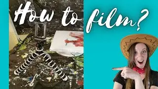 Acrylic pouring - How to film your pours / painting