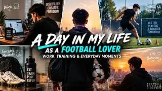 A Day in My Life as a Football Lover | Work, Training & Everyday Moments