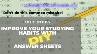 Improve your SELF STUDY with DIY Answer Sheets.