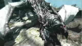 Skyrim Epic Dragon Battle