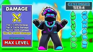 I Got THE INFINITE DAMAGE UPGRADE In Roblox BedWars!